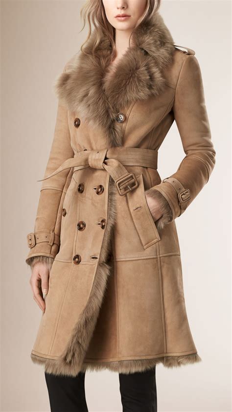 burberry shearling coat tutti i modelli|burberry coats for women.